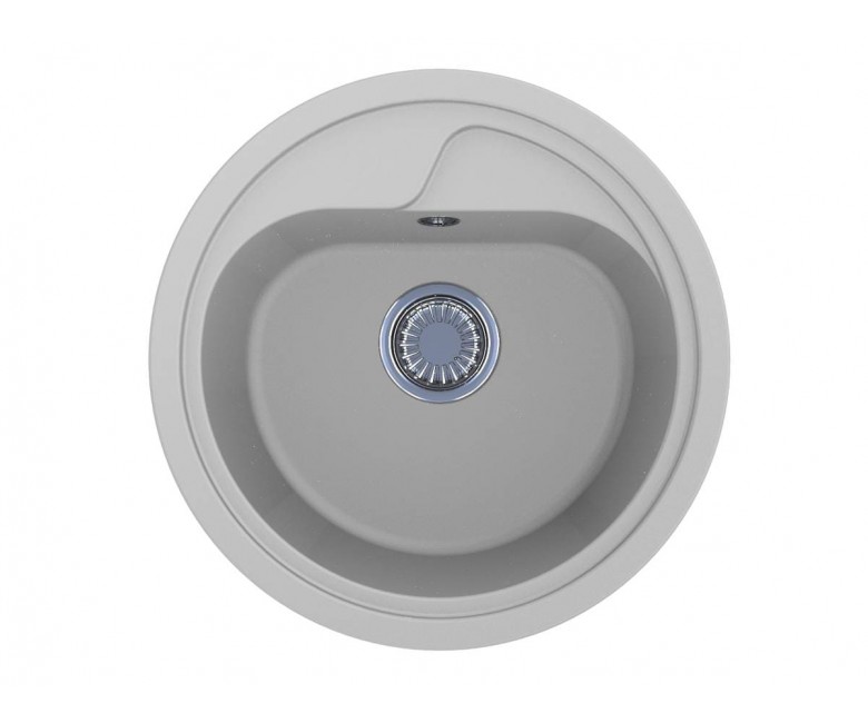 Мойка для кухни Miraggio Kansas Ø44,7 см кварцевый песок Mirastone белый 0000093