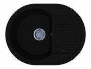 Мийка для кухні Miraggio Lagos 61,2х46,4 см кварцовий пісок Mirastone чорний 0000094