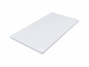 Накладка на слив для раковины Miraggio Mares 600 Miramarble литой мрамор белый глянцевый 0001936