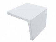 Накладка на слив для раковины Miraggio Tallinn Miramarble литой мрамор белый матовый 0001951