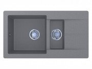 Мойка для кухни Miraggio Austin 77,2х43 см кварцевый песок Mirastone серый 0000071