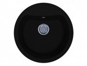 Мойка для кухни Miraggio Houston Ø49,5 см кварцевый песок Mirastone черный 0000086