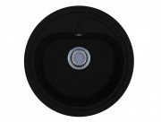 Мойка для кухни Miraggio Kansas Ø44,7 см кварцевый песок Mirastone черный 0000090