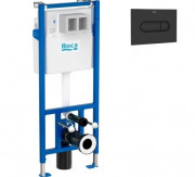 Система инсталляции Roca Duplo Nova с кнопкой смыва PL NV2 черный матовый A89P520020