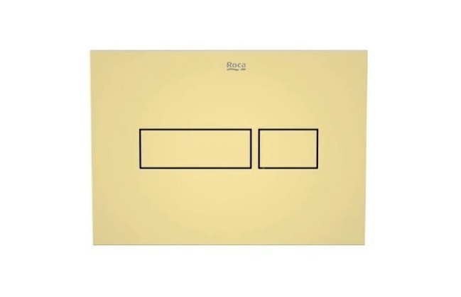 Кнопка змиву для унітазу Roca Duplo Nova PL NV1 пластик золотий глянсовий A8902202G0