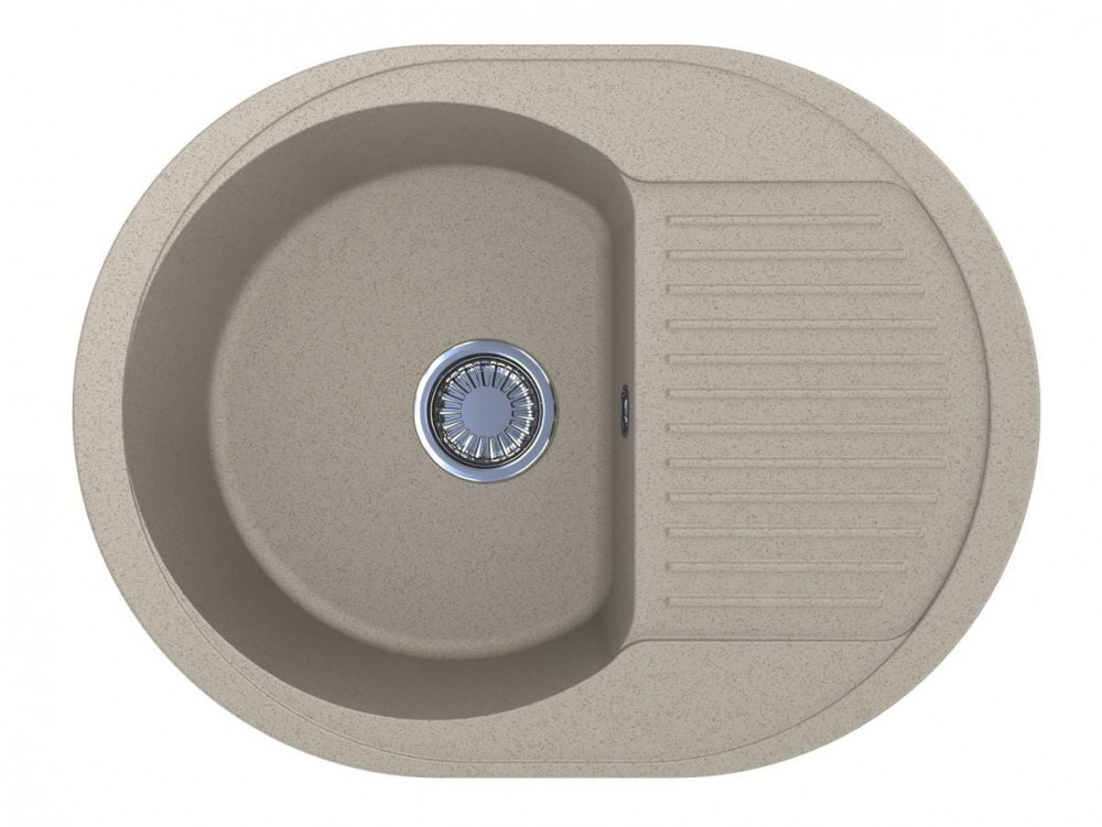 Мойка для кухни Miraggio Lagos 61,2х46,4 см кварцевый песок Mirastone песочный 0000095