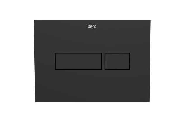 Кнопка змиву для унітазу Roca Duplo Nova PL NV1 пластик чорний матовий A890220206
