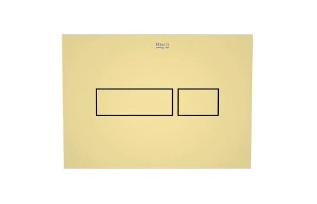 Кнопка змиву для унітазу Roca Duplo Nova PL NV1 пластик золотий глянсовий A8902202G0