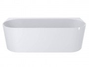 Ванна из искусственного камня Miraggio Bali 170x75 см без перелива литой мрамор Miramarble белый 0000264