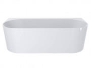 Ванна из искусственного камня Miraggio Bali 170x75 см без перелива литой мрамор Miramarble белый 0000264