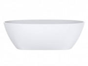 Ванна із штучного каменю Miraggio Estella 167x83 см литий мармур Miramarble білий матовий 0000270