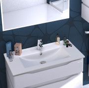 Тумба Sanwerk Alessa Air 70 см с раковиной Qtap МДФ белый MV0000871