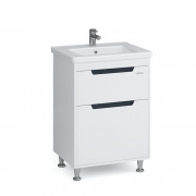 Тумба Sanwerk Greta 60 см с раковиной Space Line МДФ белый MV0000883