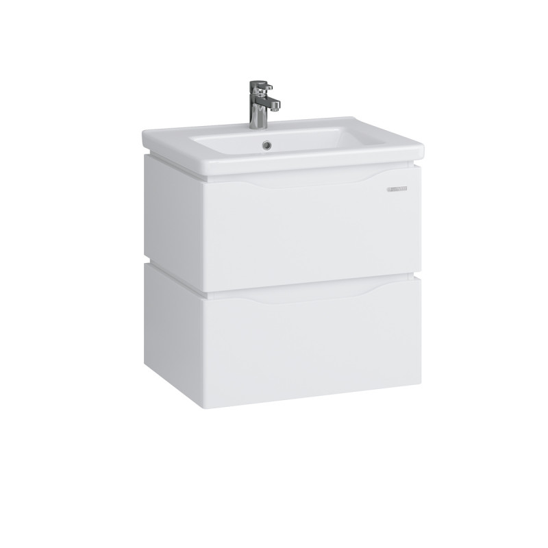 Тумба Sanwerk Alessa Air 60 см із раковиною Space Line МДФ білий MV0000870