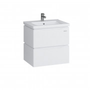 Тумба Sanwerk Alessa Air 60 см с раковиной Space Line МДФ белый MV0000870