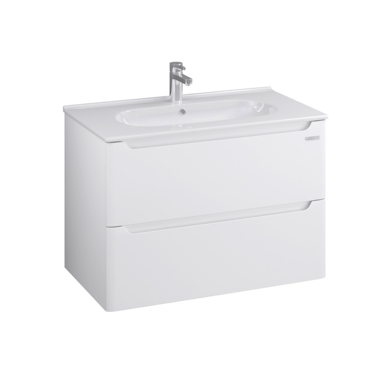 Тумба Sanwerk Vega Air 81 см із раковиною Клеа МДФ білий MV0000814