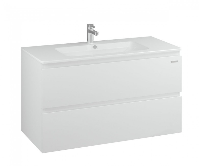 Тумба Sanwerk Foreva Air 101 см із раковиною Емма пластик білий MV0000820