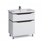 Тумба Sanwerk Alessa 80 см с раковиной Idea МДФ белый/венге MV0000875