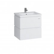 Тумба Sanwerk Alessa Air 60 см с раковиной Space Line МДФ белый MV0000870