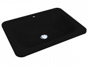 Раковина для ванної Miraggio California 61,4x45,6 см кварцовий пісок Mirastone чорний 69125663