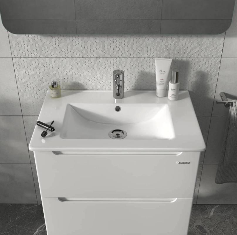Тумба Sanwerk Era Air 70 см с раковиной Qtap МДФ белый MV0000855