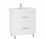 Тумба Sanwerk Mindal 80 см с раковиной New Line МДФ белый MV0000889