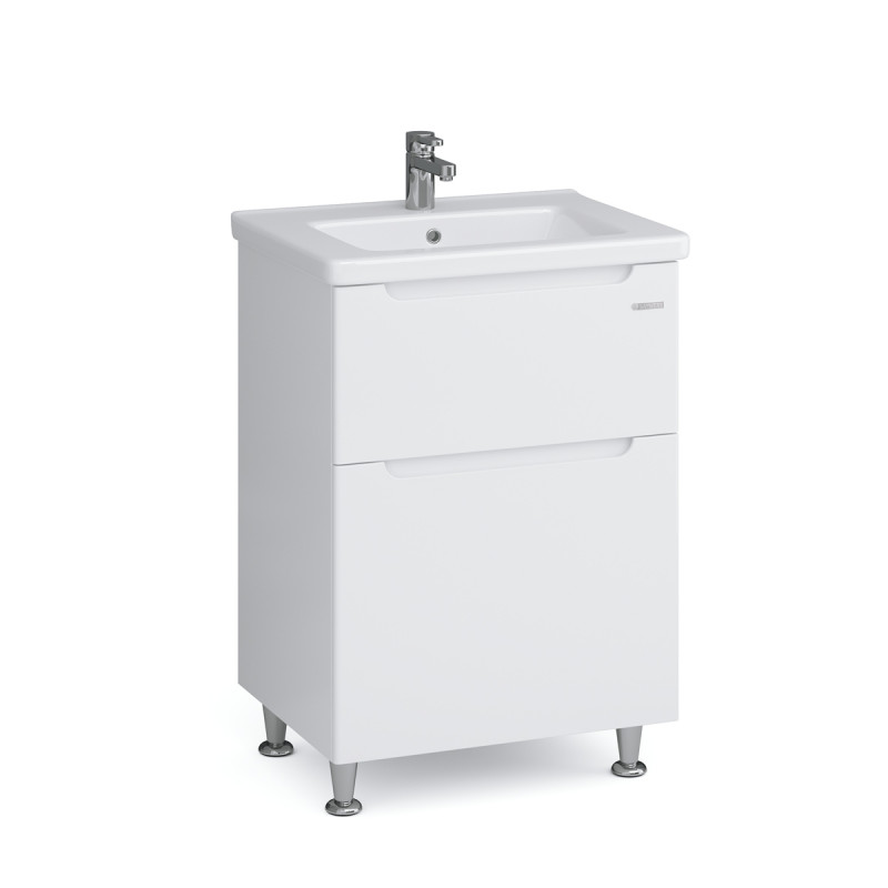 Тумба Sanwerk Era 60 см із раковиною Space Line МДФ білий MV0000851