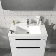 Тумба Sanwerk Greta 70 см з раковиною Qtap МДФ білий MV0000884