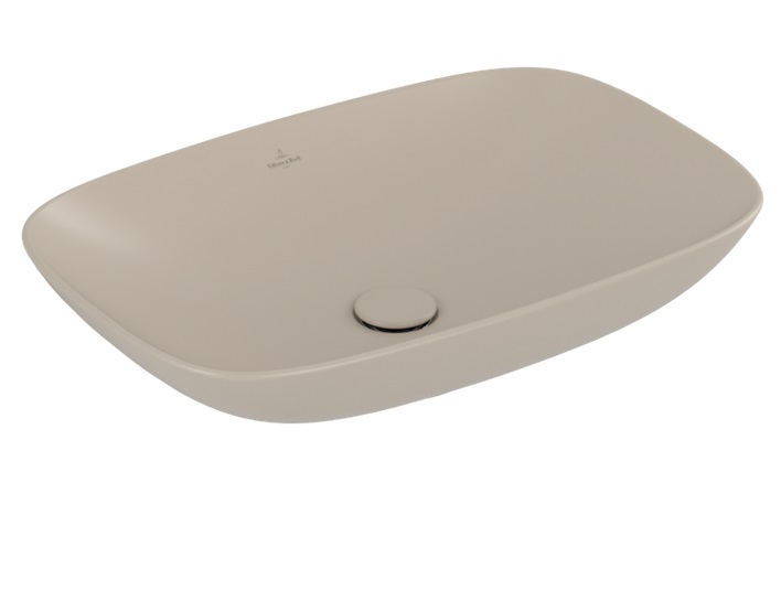Раковина Villeroy & Boch Loop & Friends 62х42 см без переливу TitanCeram CeramicPlus мигдаль 4A5001AM