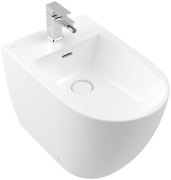 Биде напольное Villeroy & Boch Subway 3.0 37х60 см санитарная керамика CeramicPlus каменный белый 447100RW