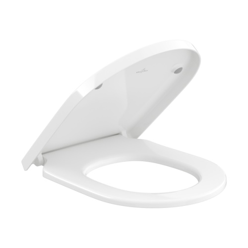 Сиденье с крышкой для унитаза Villeroy & Boch Subway 3.0 дюроспласт альпийский белый 8M42S101