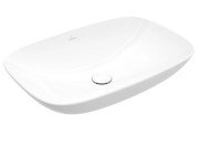 Раковина Villeroy&Boch Loop&Friends 62х42 см з переливом TitanCeram CeramicPlus кам'яний білий 4A5000RW