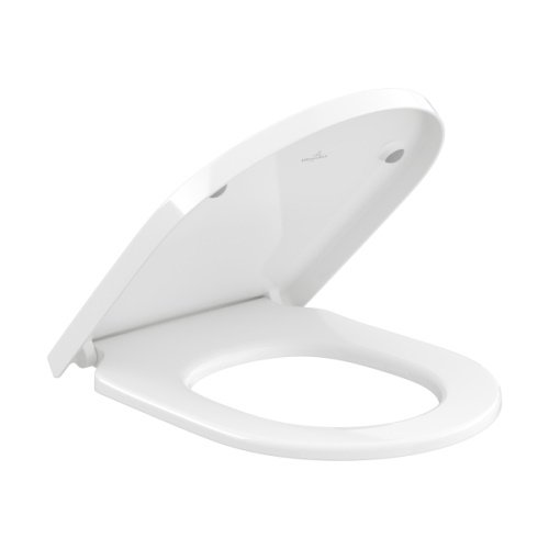Сидіння з кришкою для унітазу Villeroy & Boch Subway 3.0 дюроспласт альпійський білий 8M42S101