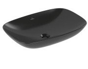 Раковина Villeroy & Boch Loop & Friends 62х42 см с переливом TitanCeram CeramicPlus Ebony (черный матовый) 4A5000S5