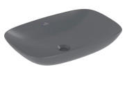 Раковина Villeroy & Boch Loop & Friends 62х42 см с переливом TitanCeram CeramicPlus графит 4A5000i4