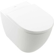 Унитаз напольный Villeroy & Boch Subway 3.0 37х59,5 см санитарная керамика CeramicPlus TwistFlush каменный белый 4671T0RW