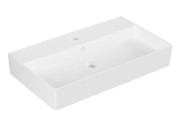 Раковина Villeroy & Boch Memento 2.0 80х47 см без перелива TitanCeram CeramicPlus каменный белый 4A2281RW