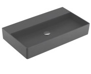 Раковина Villeroy & Boch Memento 2.0 80х47 см без перелива шлифованная TitanCeram CeramicPlus графит 4A228FI4
