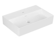 Раковина Villeroy & Boch Memento 2.0 60х42 см без переливу TitanCeram CeramicPlus кам'яний білий 4A2261RW