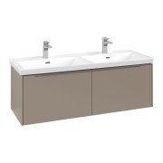 Тумба под раковину Villeroy & Boch Subway 3.0 127,2х42,9 см с подсветкой ДСП тауп C567L0VM