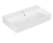 Раковина Villeroy & Boch Memento 2.0 80х47 см с переливом TitanCeram CeramicPlus каменный белый 4A2280RW