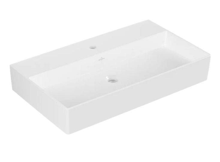 Раковина Villeroy & Boch Memento 2.0 80х47 см без перелива TitanCeram альпийский белый 4A228101