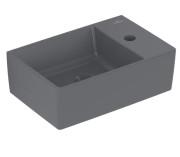 Раковина Villeroy & Boch Memento 2.0 40х26 см без перелива TitanCeram CeramicPlus графит 432340I4