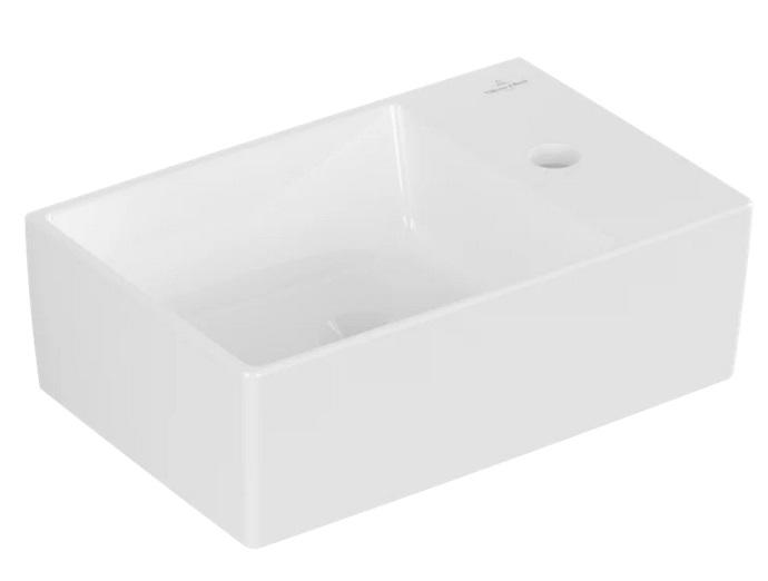 Раковина Villeroy & Boch Memento 2.0 40х26 см без переливу шліфована TitanCeram альпійський білий 43234G01