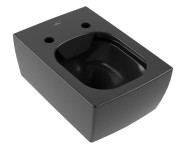 Унитаз подвесной Villeroy & Boch Memento 2.0 37,5х56 см санитарная керамика CeramicPlus Ebony (черный матовый) 4633R0S5