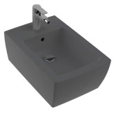 Биде подвесное Villeroy & Boch Memento 2.0 37,5х56 см санитарная керамика CeramicPlus графит 443300I4