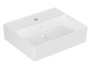 Раковина Villeroy & Boch Memento 2.0 50х42 см без перелива TitanCeram альпийский белый 4A225101