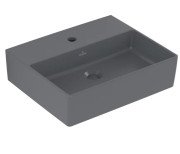 Раковина Villeroy & Boch Memento 2.0 50х42 см без перелива TitanCeram CeramicPlus графит 4A2251I4