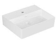 Раковина Villeroy & Boch Memento 2.0 50х42 см без переливу шліфована TitanCeram CeramicPlus альпійський білий 4A225LR1