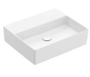 Раковина Villeroy & Boch Memento 2.0 50х42 см без перелива шлифованная TitanCeram CeramicPlus каменный белый 4A225FRW